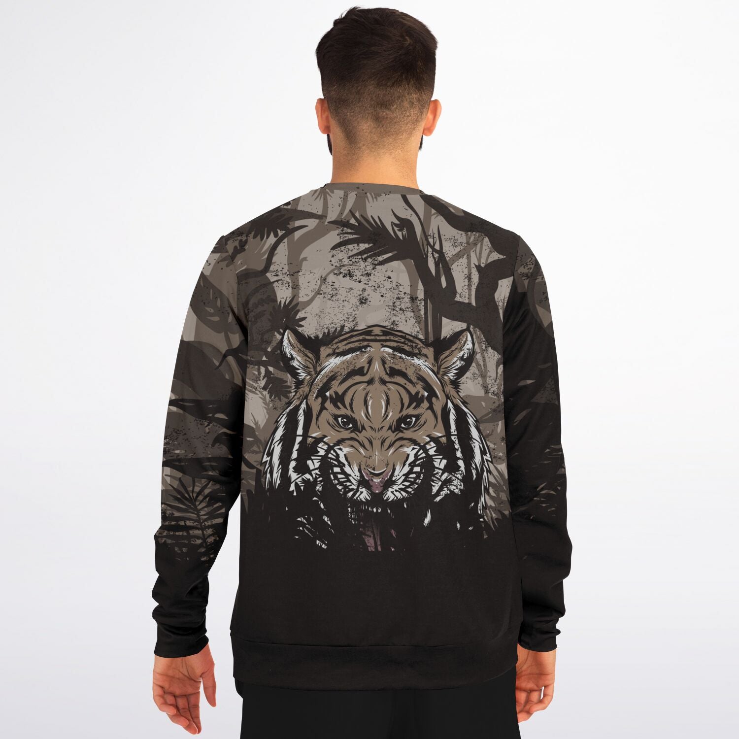 Tiger Hood Sweatshirt for MenSeves-ArtTiger Hood Sweatshirt