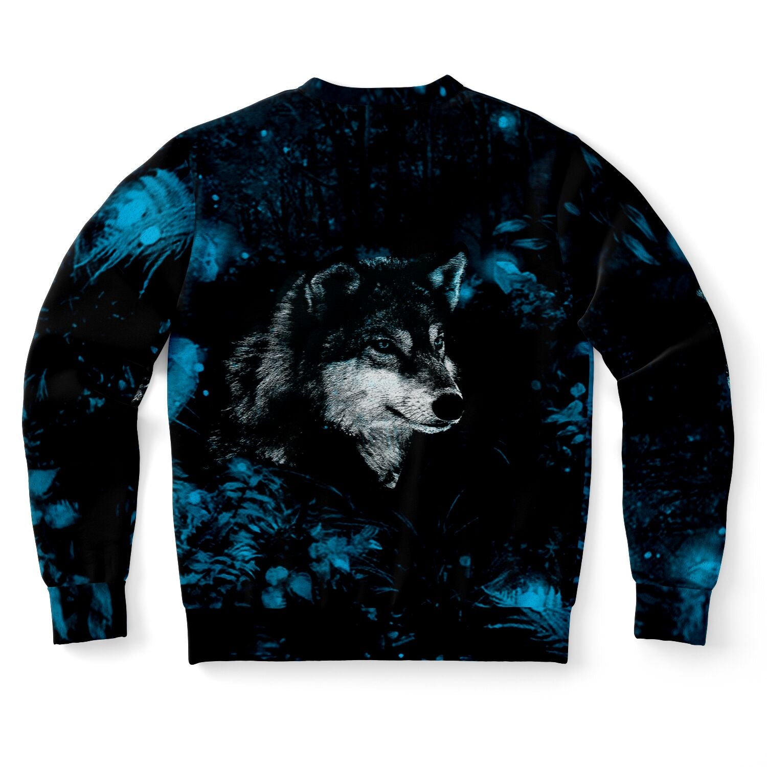 Blue Wolf Sweatshirt for WomenSeves-ArtBlue Wolf Sweatshirt