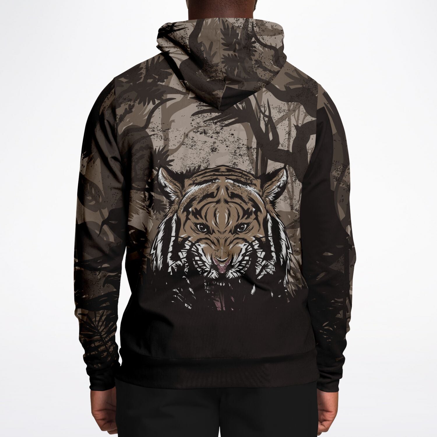 Tiger Hood Hoodie for MenSeves-ArtTiger Hood Hoodie