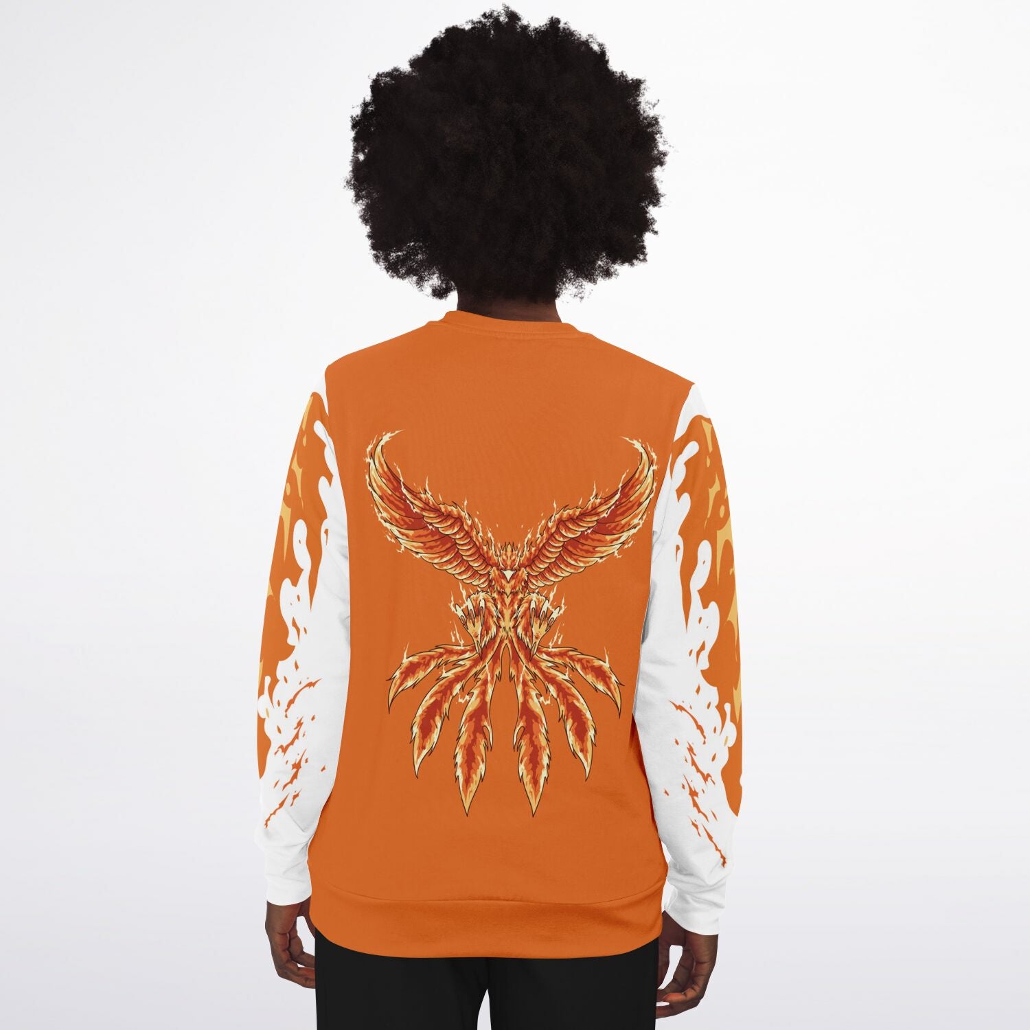 Flame Orange Sweatshirt for WomenSeves-ArtFlame Orange Sweatshirt