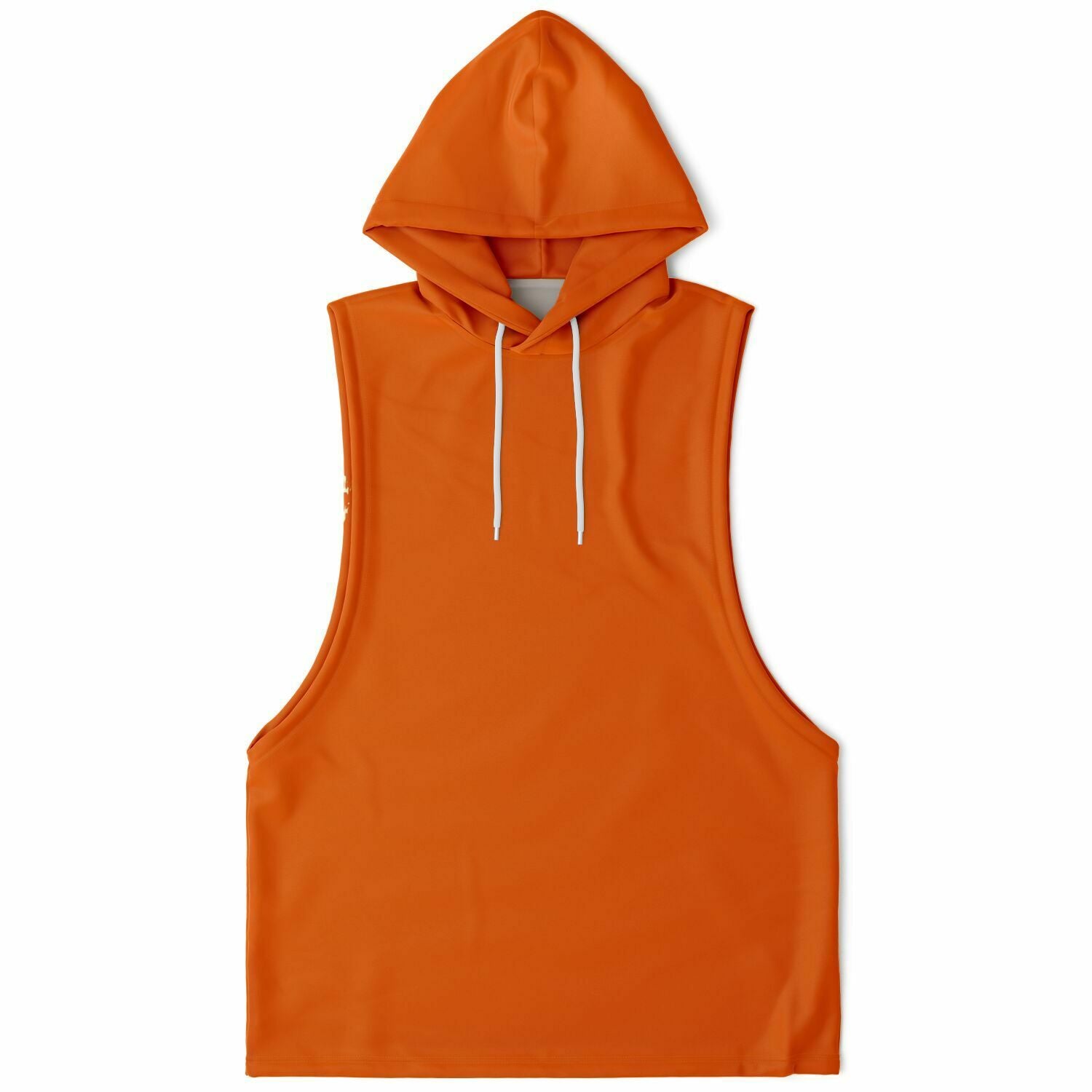 Flame Orange Drop Armhole Hoodie for MenSeves-ArtFlame Orange Drop Armhole Hoodie