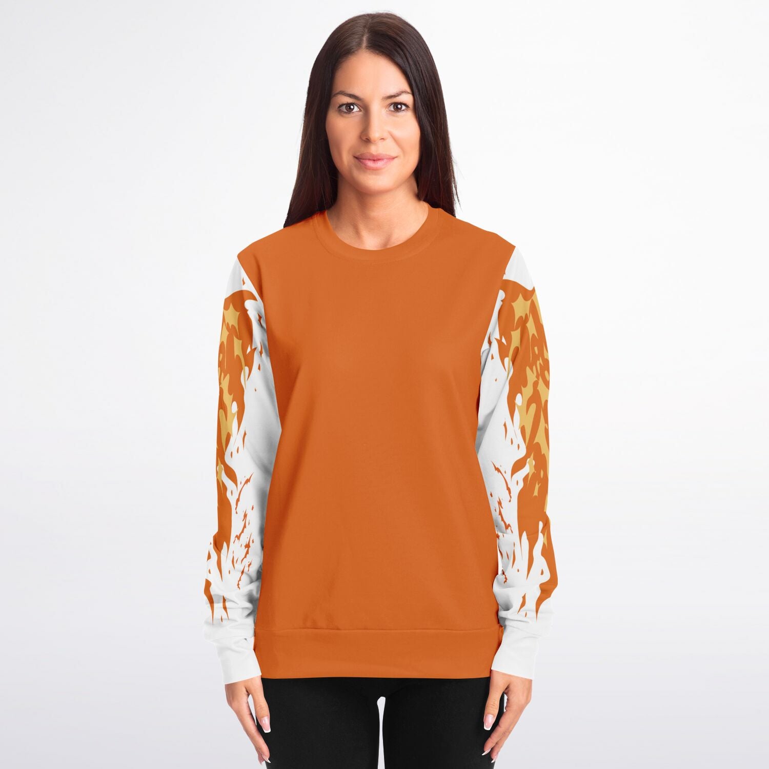 Flame Orange Sweatshirt for WomenSeves-ArtFlame Orange Sweatshirt