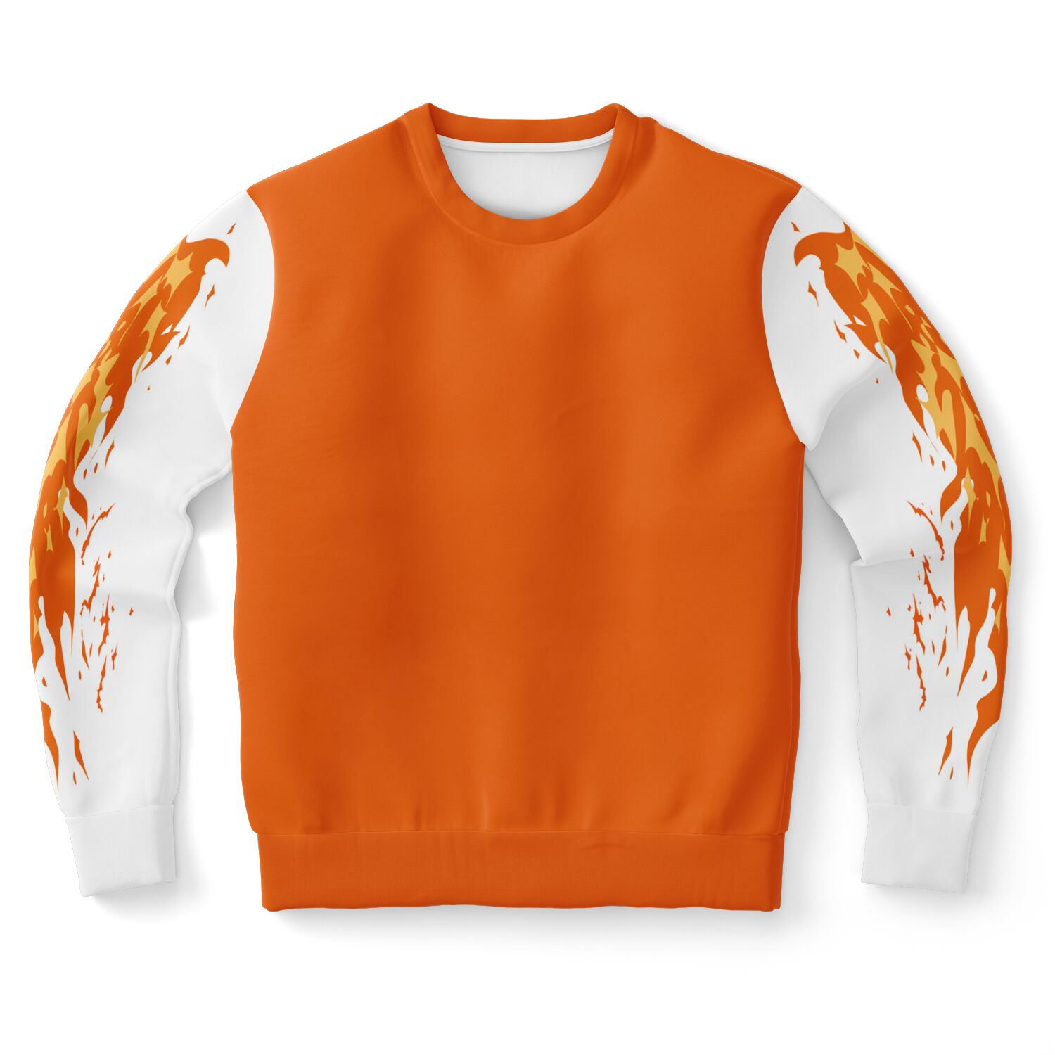 Flame Orange Sweatshirt for MenSeves-ArtFlame Orange Sweatshirt