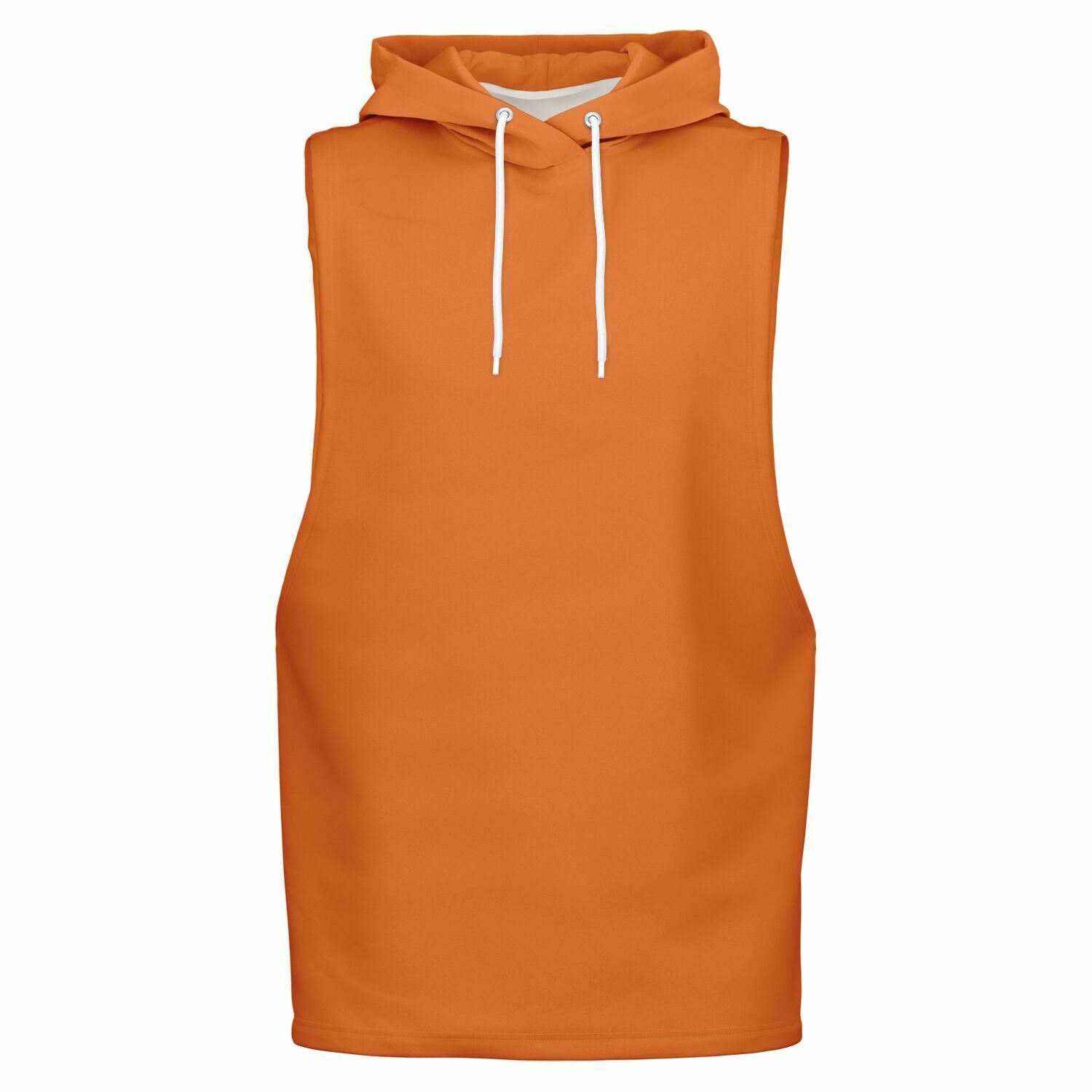 Flame Orange Drop Armhole Hoodie for MenSeves-ArtFlame Orange Drop Armhole Hoodie